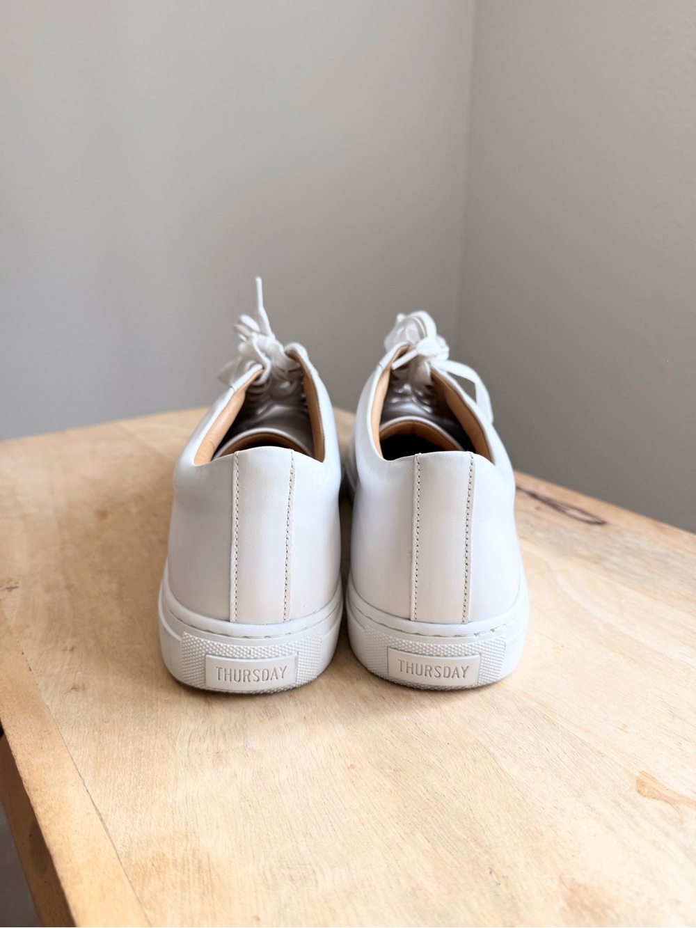 Thursday Premiere low top white leather lace up sneakers men’s shoes 10.5 - Picture 7 of 14